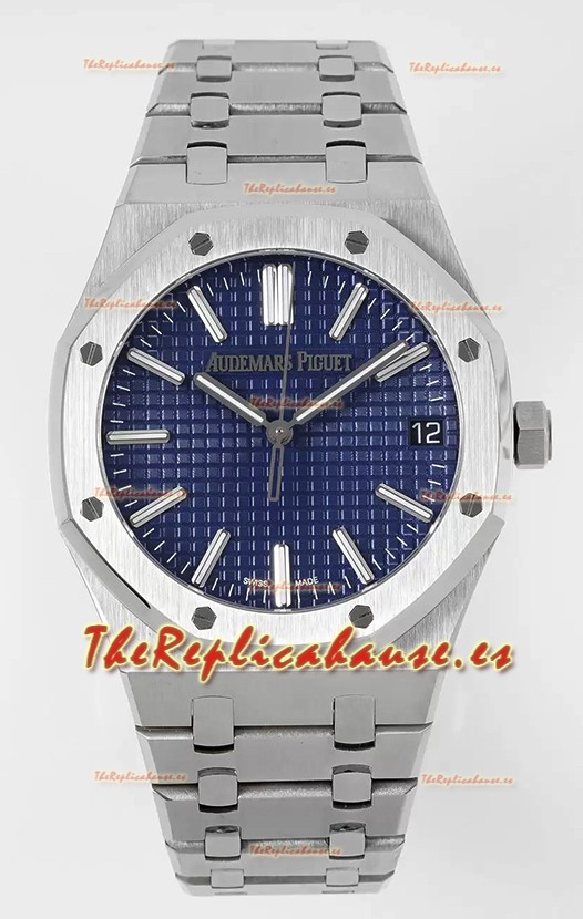 Audemars Piguet Royal Oak 15510 50 Aniversario 41MM Dial Azul Acero 904L Réplica a Espejo 1:1