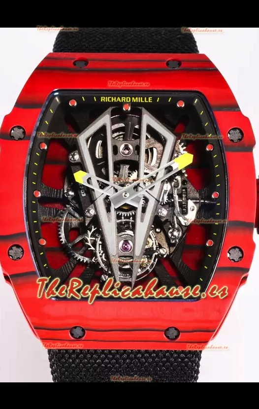 Richard Mille RM27-03 Rafael Nadal Genuino Movimiento Tourbillon Reloj Réplica a Espejo 1:1