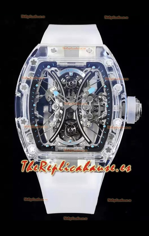 Richard Mille RM53-01 Pablo Mac Donough Caja de Zafiro con Movimiento Tourbillon Original