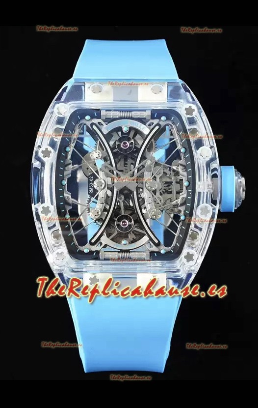 Richard Mille RM53-01 Pablo Mac Donough Caja de Zafiro con Movimiento Tourbillon Original