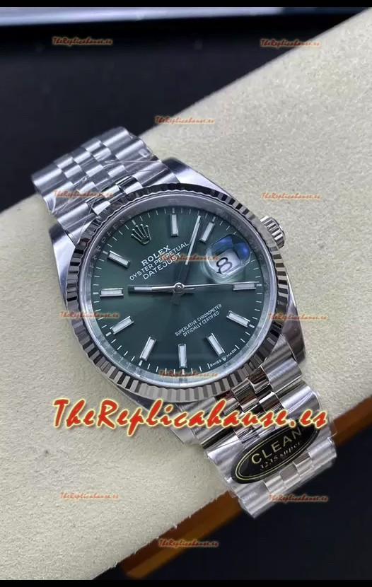 Rolex Datejust Movimiento Cal.3235 Réplica Espejo 1:1 Acero 904L 36MM - Dial Verde