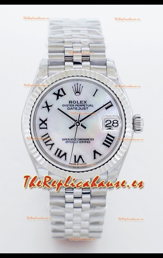 Rolex Datejust M126234 36MM ETA2836 Dial Blanco Madre Perla - Numerales Romanos 