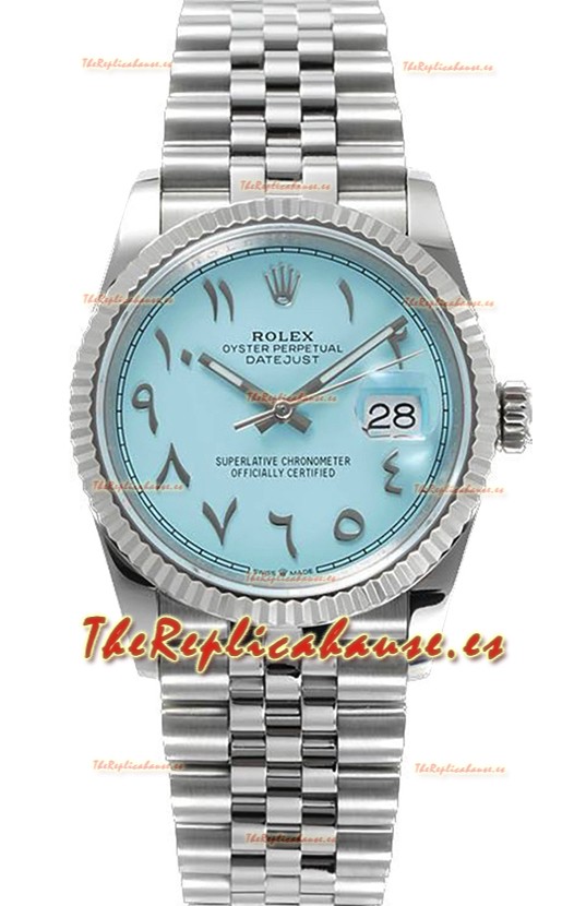 Rolex Datejust M126234 36MM ETA3235 Dial Azul Tiffany - Caja Acero 904L
