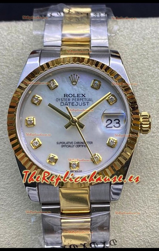 Rolex Datejust 278273 31MM Réplica Suiza en Acero 904L Dial Blanco Perla - Réplica a Espejo 1:1