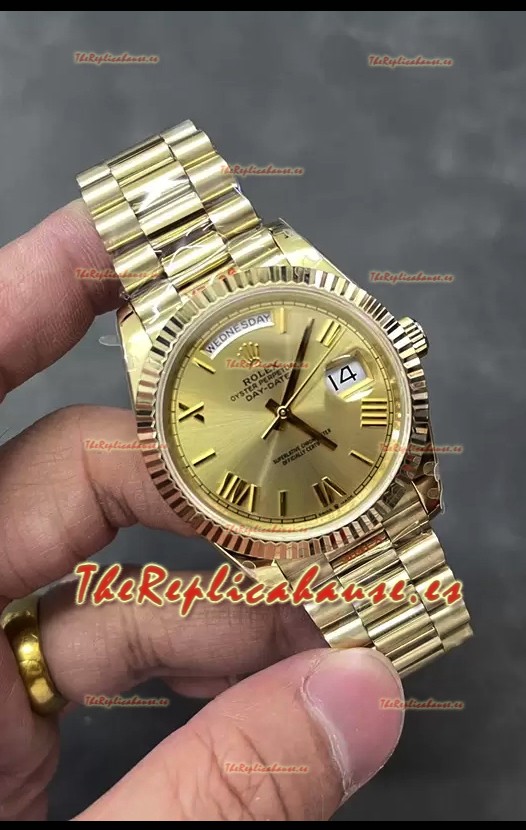 Rolex Day Date Presidential Oro Rosado 18K Reloj 40MM - Dial Oro Calidad Espejo 1:1