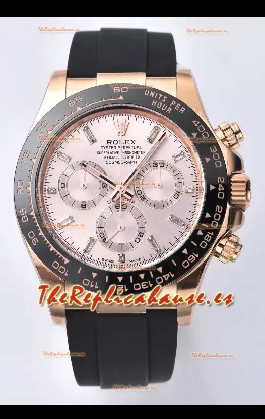 Rolex Cosmograph Daytona M116515ln-0061 Dial Oro Rosado Sundust Movimiento Original Cal.4130 - Reloj Acero 904L