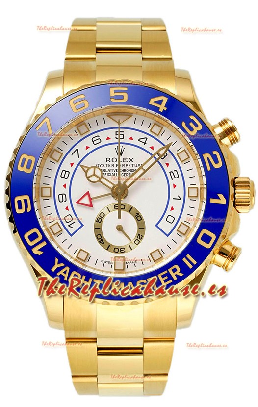 Rolex Yachtmaster II Acero Inoxidable Ref.116688 Oro Amarillo Reloj Réplica Suiza