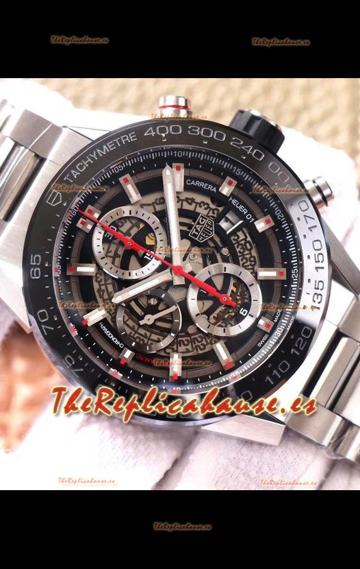 Tag Heuer Carrera Heuer Reloj Réplica Suiso 01 en Caja de Acero/Strap