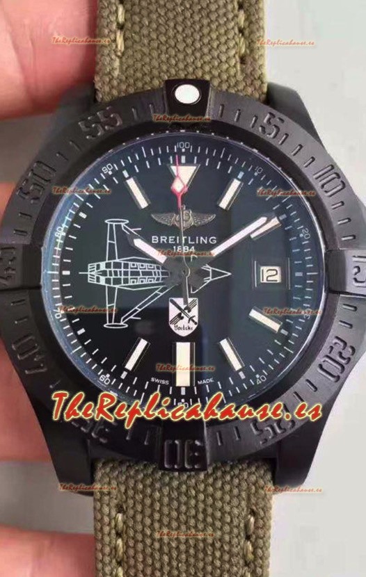 Breitling Avenger II Edición Limitada Reloj Réplica Suizo con Caja en PVD