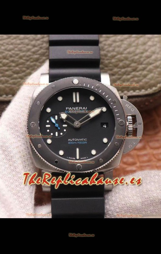 Panerai Luminor Submersible PAM0683 Reloj Réplica Suizo a Espejo 1:1 en Titanio Titanium