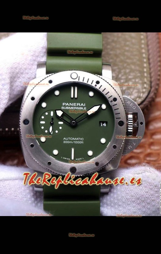 Panerai Luminor Submersible Verde Militare PAM1055 Reloj Réplica Suizo 42MM