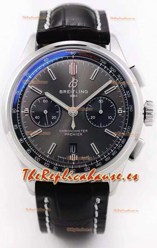 Breitling Chronomat B01 Edición Cronógrafo Suizo 42 Reloj Calidad Espejo 1:1 Dial Gris