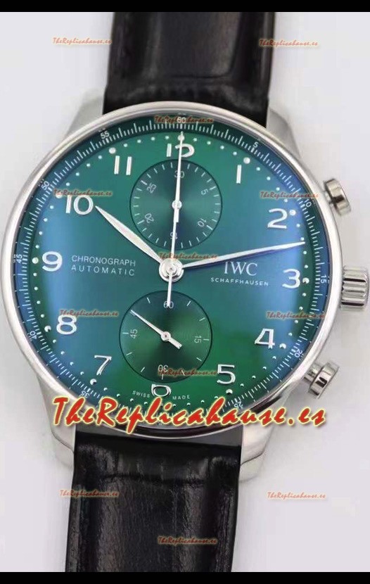 IWC Portuguese Reloj Réplica Suizo Cronógrafo a Espejo 1:1 Caja en Acero