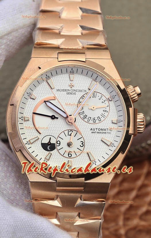 Vacheron Constantin Overseas Power Reserve Reloj Réplica Suizo Caja en Oro Rosado