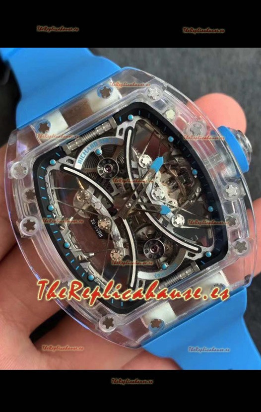 Richard Mille RM53-01 Pablo Mac Donough Caja en Zafiro con Movimiento Original Tourbillon