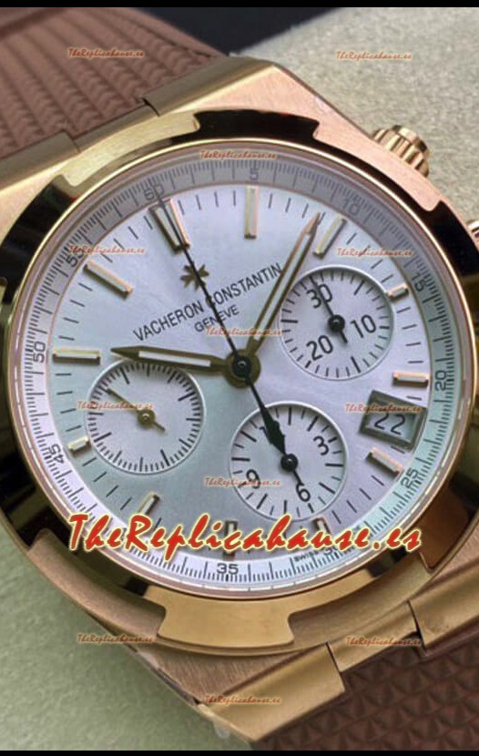 Vacheron Constantin Overseas Cronógrafo Oro Amarillo Dial en Acero Réplica a Espejo 1:1