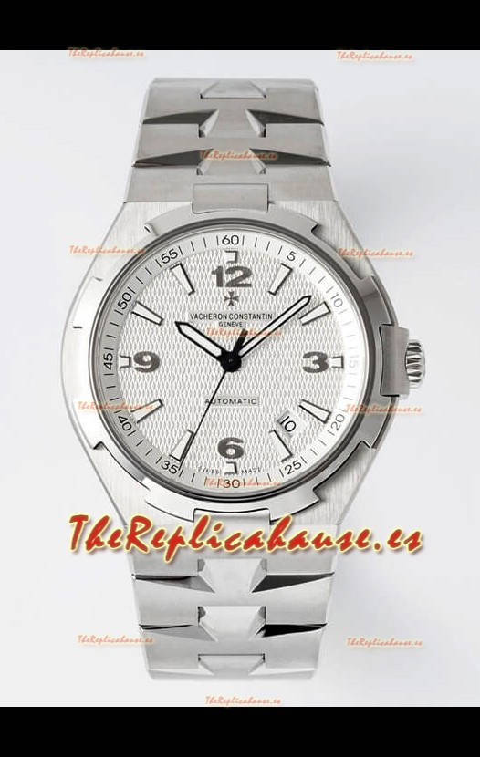 Vacheron Constantin Overseas Réplica Suiza a Espejo 1:1 Dial Blanco - Correa de Acero