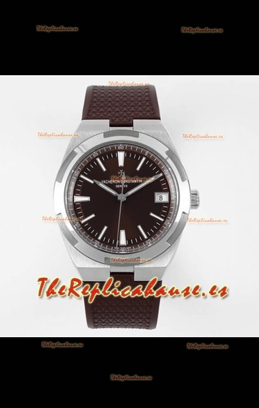 Vacheron Constantin Overseas Réplica Suiza a Espejo 1:1 Dial Marrón - Correa de Goma