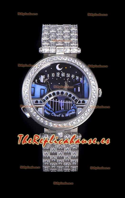 Van Cleef & Arpels Lady Arpels Pont des Amoureux Reloj Suizo Movimiento Automático