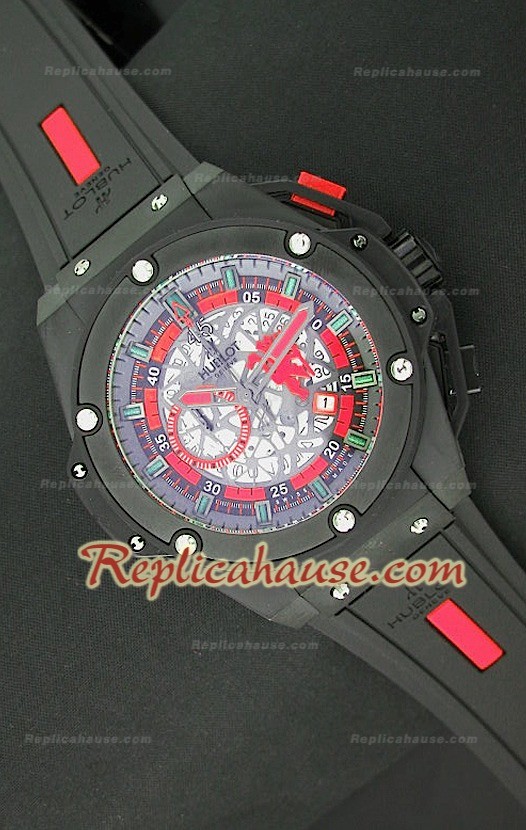 Hublot Big Bang Keng Power Manchester United Reloj Japonés en PVD