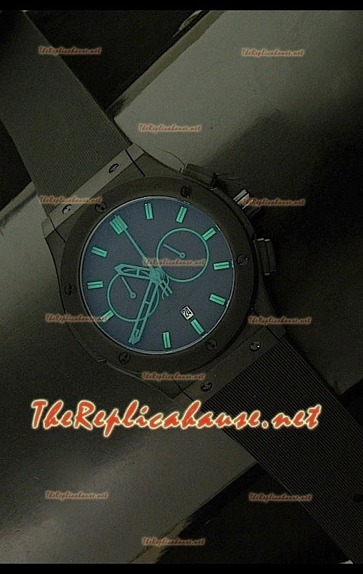 Hublot Vendome Cronógrafo PVD Reloj Japonés - Marcas Verdes