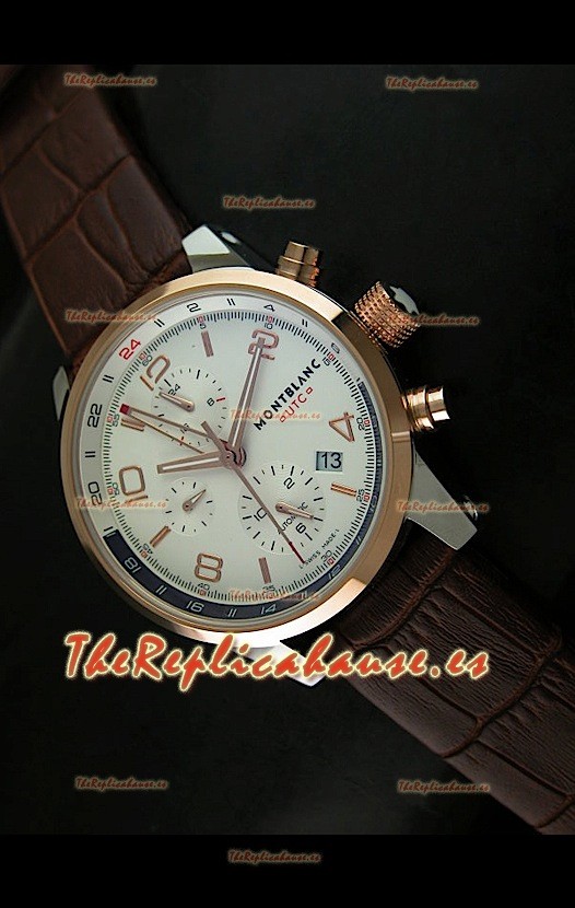 Mont Blanc UTC Japonés Réplica con Bisel de oro