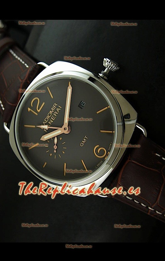 Panerai Radiomir GMT Réplica Japonesa – Esfera negra 
