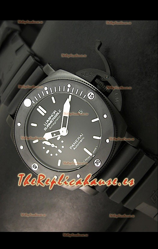 Panerai Luminor Submersible PAM389 Replica Japonesa Todo PVD