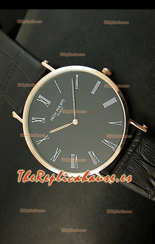 Patek Philippe Calatrava Ultra-delgado Réplica Japonesa en Acero Inoxidable 