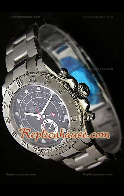 Rolex Replica Yachtmaster II Reloj Suizo con Esfera de color Negro