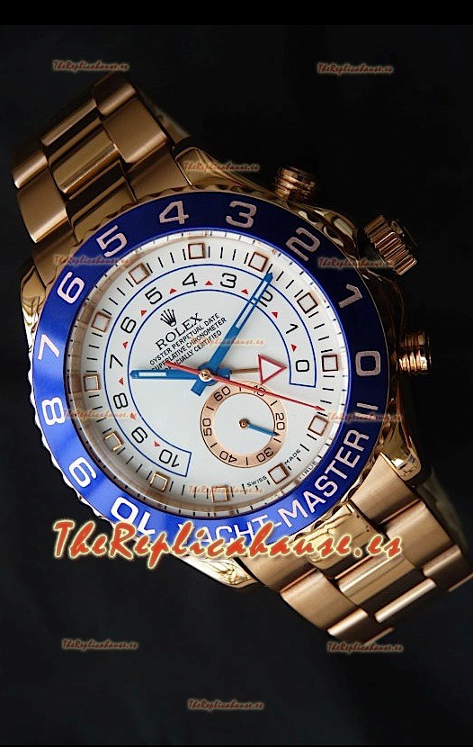 Rolex Réplica Yatchmaster II Suizo de Oro Rosado – 1:1 Réplica Espejo
