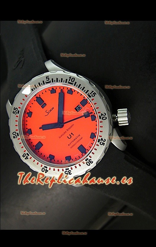 Sinn U1 Juweiler Roberto Edición Limitada – 1:1 Réplica Espejo – Esfera Naranja