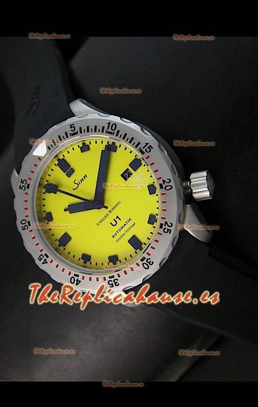Sinn U1 Juweiler Roberto Edición Limitada – 1:1 Réplica Espejo – Esfera Amarilla