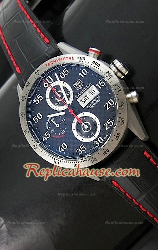 Tag Heuer Reloj Suizo de Titanio Día/Fecha - Edición Reproducción Escala 1:1 