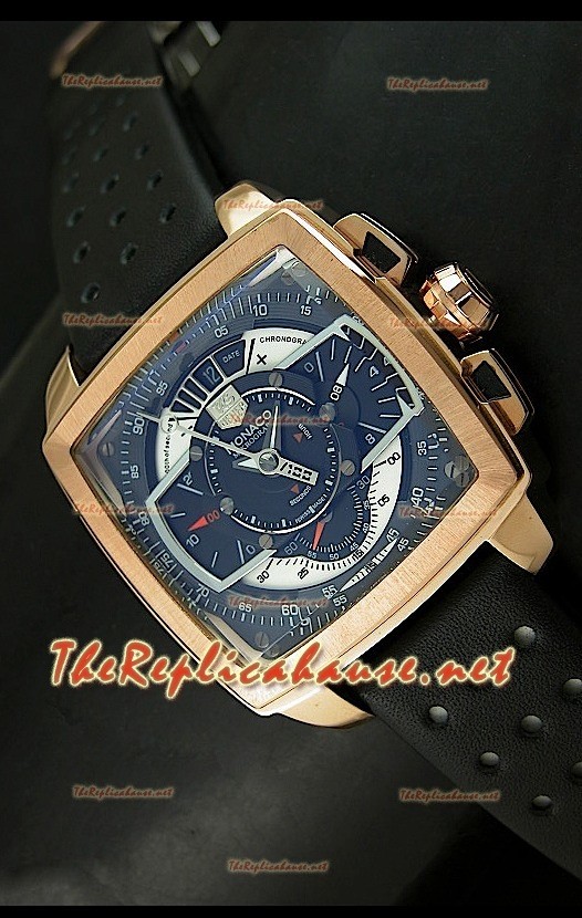 Reloj Tag Heuer Monaco Mikrograph Oro rosado.