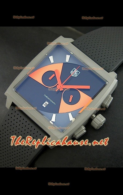 Reloj Tag Heuer Monaco edición japonesa limitada de titanio.