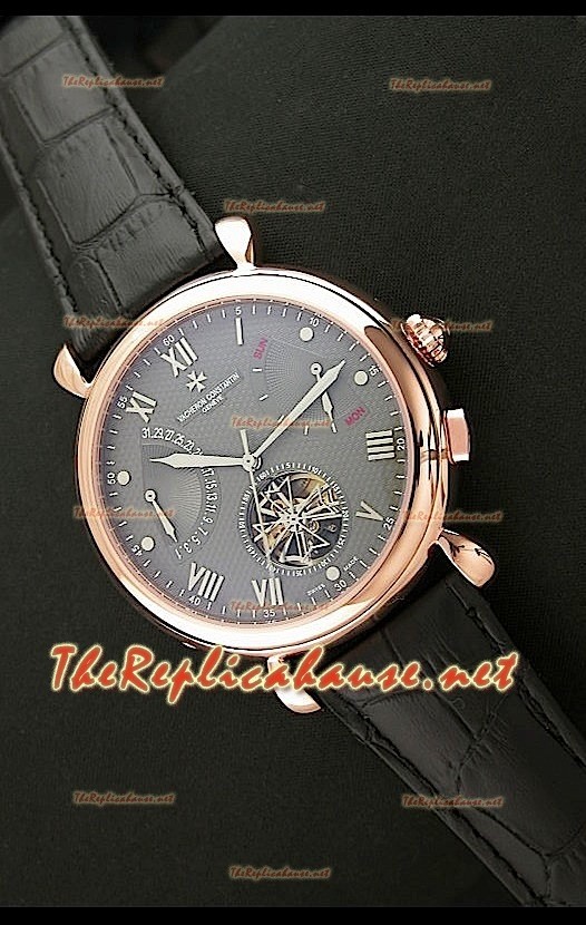 Vacheron Constantin Reloj Calendario de Oro Rosa y Esfera Gris
