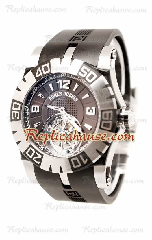 Roger Dubuis Tourbidiver Tourbillon Reloj Suizo de imitación