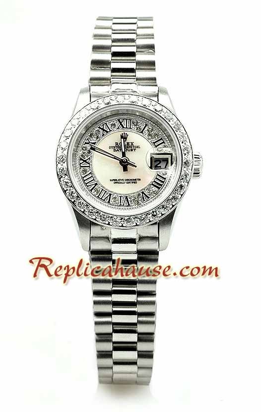 Rolex Réplica Datejust Reloj para Dama