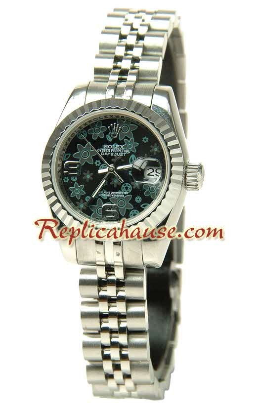 Rolex Réplica estampado floreado Datejust Reloj para Dama
