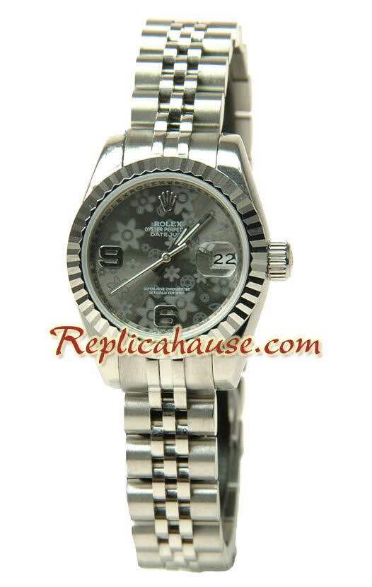 Rolex Réplica estampado floreado Datejust Reloj para Dama