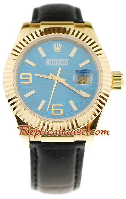 Rolex Datejust Leather Reloj Réplica - 40MM