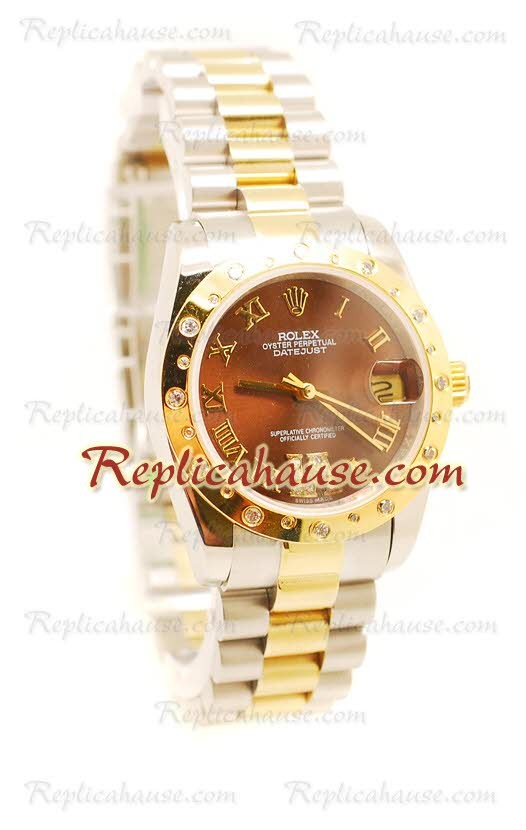Rolex Réplica DateJust Mid-tamaño Reloj