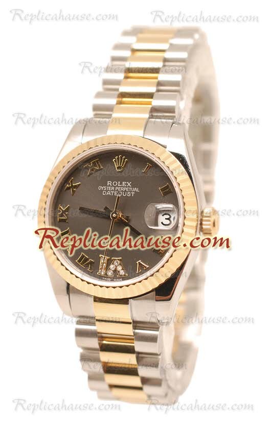Rolex Datejust Oyster Perpetual Reloj Suizo de imitación - 36MM