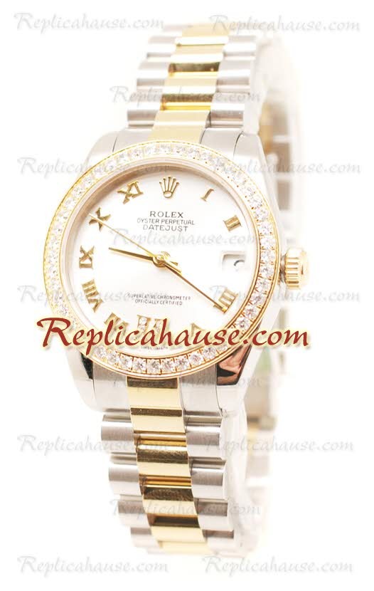 Rolex Datejust Oyster Perpetual Reloj Suizo de imitación - 36MM