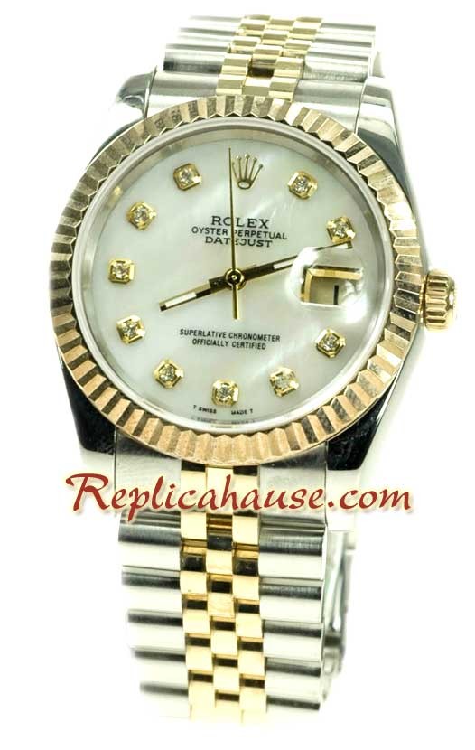 Rolex Datejust Dos Tonos Reloj Réplica