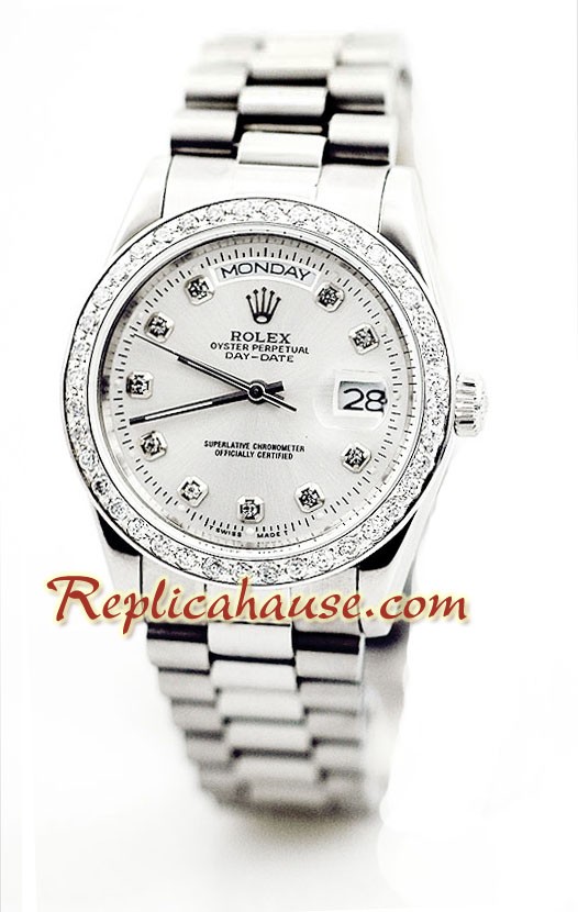 Rolex Réplica Day Date Silver