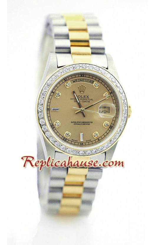 Rolex Réplica Day Date Dos Tonos