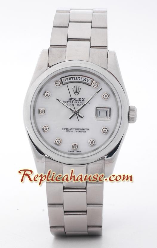 Rolex Réplica Day Date Silver