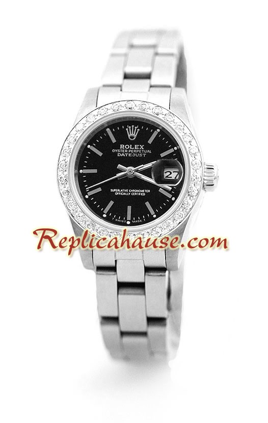 Rolex Réplica Datejust - Silver - Dama -
